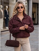 Kurtka damska bordowa model 22350637 - FashionStreet Kurtka damska bordowa model 22350637 - FashionStreet