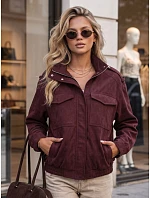Kurtka damska bordowa model 22350637 - FashionStreet Kurtka damska bordowa model 22350637 - FashionStreet
