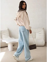 Dámská bomberová bunda s kapucí, béžová, FashionStreet TY5927