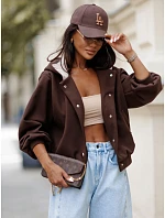 Kurtka damska z kapturem brązowa model 22350682 - FashionStreet