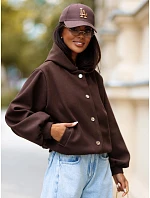 Kurtka damska z kapturem brązowa model 22350682 - FashionStreet