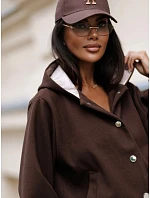 Kurtka damska z kapturem brązowa model 22350682 - FashionStreet