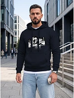 Pánská mikina s kapucí a potiskem TOKYO, tmavě modrá, FashionStreet NX5146BX Pánská mikina s kapucí a potiskem TOKYO, tmavě modrá, FashionStreet NX5146BX