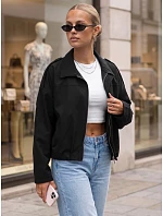 Krótka kurtka damska przejściowa czarna model 22350766 - FashionStreet