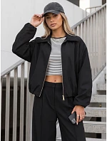 Krótka kurtka damska przejściowa bez czarna model 22350772 - FashionStreet