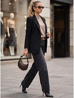 Jeansy damskie baggy z paskiem czarne FashionStreet UY3117 Jeansy damskie baggy z paskiem czarne FashionStreet UY3117