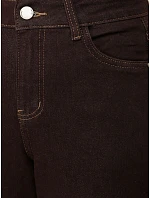 Jeansy damskie balloon fit z wysokim stanem brązowe FashionStreet UY3120 Jeansy damskie balloon fit z wysokim stanem brązowe FashionStreet UY3120