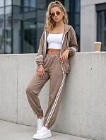 Dámska tepláková súprava s kapucňou a pruhmi Fango FashionStreet AY1217