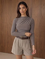 Dámska blúzka s volánmi a dlhými rukávmi Fango FashionStreet RY2937