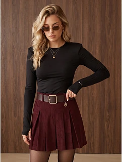 Dámská blůza s dlouhým rukávem, černá, FashionStreet RY2940
