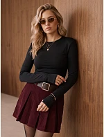 Dámská blůza s dlouhým rukávem, černá, FashionStreet RY2940