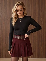 Dámska blúzka s dlhými rukávmi, čierna, FashionStreet RY2940