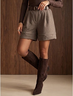 Elegantné dámske šortky s opaskom Fango FashionStreet SY0624