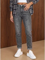 Jeansy damskie mom fit z wysokim stanem szare FashionStreet UY3247 Jeansy damskie mom fit z wysokim stanem szare FashionStreet UY3247