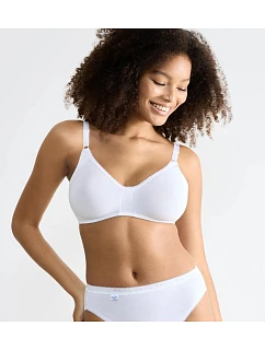 Podprsenka bez kostíc sloggi Basic+ N biela WHITE - SLOGGI
