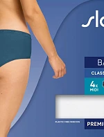 sloggi Basic+ Midi C4P – biela / modrá – SLOGGI biela / modrá – SLOGGI