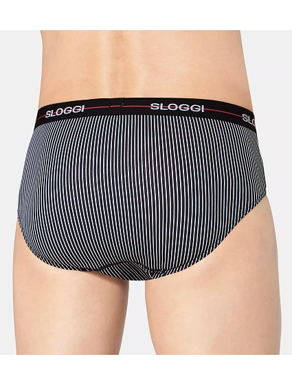 Pánské slipy Start Midi C2P box RED černé model 21739975 - Sloggi