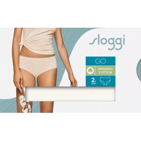 Dámské kalhotky GO Midi C2P WHITE bílé model 22025832 - Sloggi