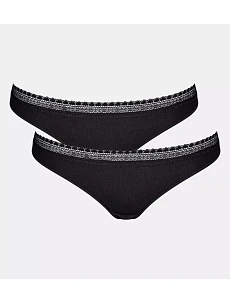 sloggi GO Ribbed R Brazil C2P - BLACK - SLOGGI BLACK - SLOGGI