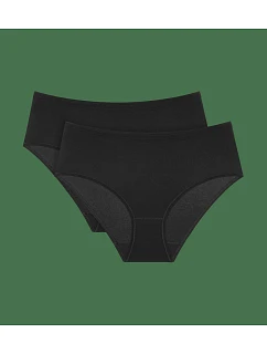 Sense Of Cotton Midi 2P - Black - TRIUMPH Black - TRIUMPH