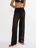 Dámske pyžamové nohavice Beach MyWear Crochet Trousers, čierne – TRIUMPH