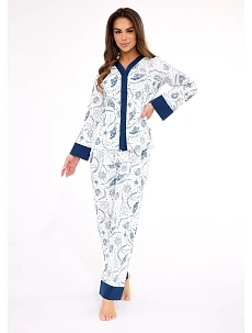 Cornette pyžamo 514/443 Amber long/r S-2XL dámske nezapínané