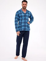 Cornette pyžamo 114/82 dlhé/r 3XL-5XL pánske bez zipsu