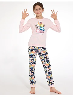 Piżama Cornette Young Girl 592/210 Friendship dł/r 164-170