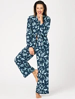 Pyžamo Key LNS 533 B26, s dlhými rukávmi, veľkosti S–XL, na zapínanie