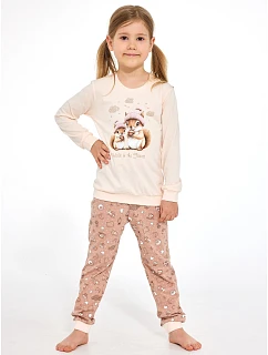 Pyžamo Cornette Kids Girl 594/200 Snack, délka rukávů 86–128