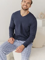 Pyžamo Taro 3670 Dorian, s dlhými rukávmi, veľkosti 5XL–6XL, Z26