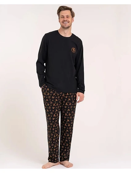 Pyžamo Moraj PDM4600-017 dlouhé rukávy, velikosti M–3XL Pyžamo Moraj PDM4600-017 dlouhé rukávy, velikosti M–3XL