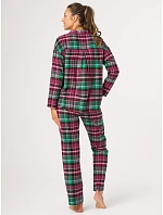 Pyžamo Key LNS 414 B26, dlouhé rukávy, velikost 2XL–3XL, rozepínací