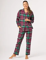 Pyžamo Key LNS 414 B26, dlouhé rukávy, velikost 2XL–3XL, rozepínací