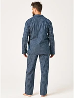 Pyžamo Key MNS 912 B26 s dlhými rukávmi, veľkosti M–2XL, zapínacie Pyžamo Key MNS 912 B26 s dlhými rukávmi, veľkosti M–2XL, zapínacie