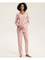 Dámské pyžamo Henderson 45425 Gitte, dlouhé rukávy, velikosti S–2XL