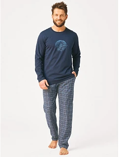 Pyžamo Key MNS 608 dlouhé rukávy, velikosti M–2XL