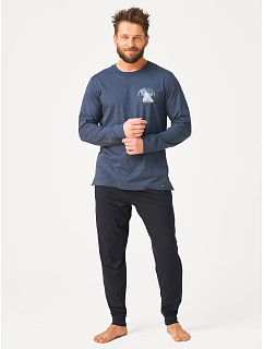 Pyžamo Key MNS 614 dlouhé rukávy, velikosti M–2XL