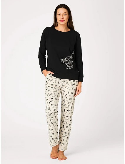 Pyžamo Key LNS 923 dlouhé rukávy XS–XL
