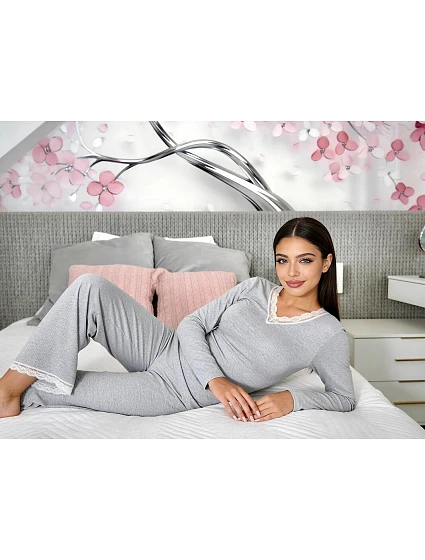 Pyžamo délka rukávů S–XL model 22393717 - Donna Pyžamo délka rukávů S–XL model 22393717 - Donna