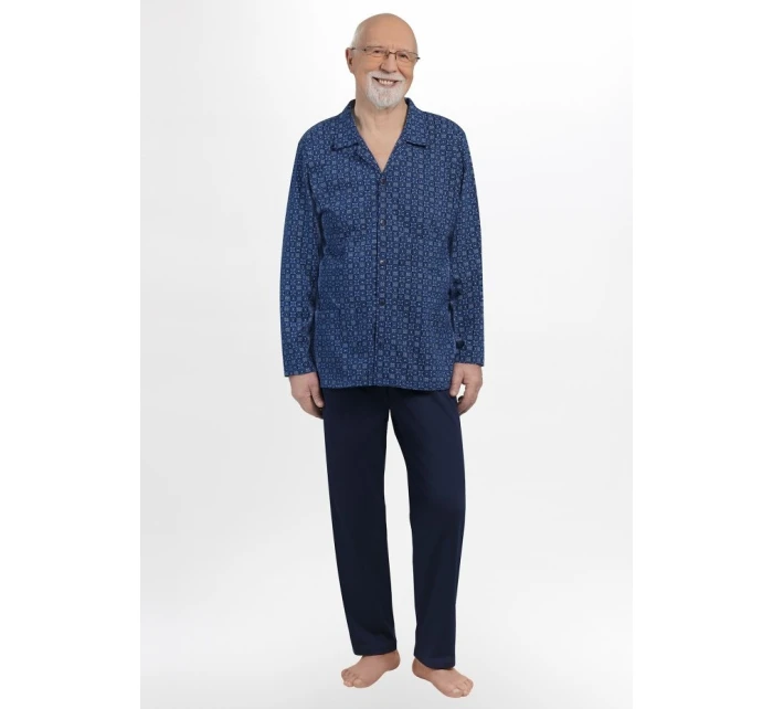 Pánske pyžamo Martel 403 Antoni III dĺžka/r 3XL-4XL pyžamo na zips Pánske pyžamo Martel 403 Antoni III dĺžka/r 3XL-4XL pyžamo na zips