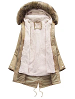 ZIMOWA DAMSKA PARKA Z I KAPTUREM BEŻOWA model 21242072 - Libland ZIMOWA DAMSKA PARKA Z I KAPTUREM BEŻOWA model 21242072 - Libland