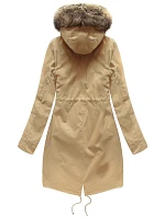 ZIMOWA DAMSKA PARKA Z I KAPTUREM BEŻOWA model 21242072 - Libland ZIMOWA DAMSKA PARKA Z I KAPTUREM BEŻOWA model 21242072 - Libland