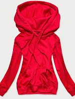 Červená dámska mikina (20002)