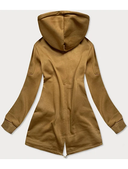 Hořčicová dámská dlouhá mikina model 16151719 - LHD