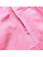 Světle růžová dámská sportovní mikina model 22372271 - J.STYLE Světle růžová dámská sportovní mikina model 22372271 - J.STYLE