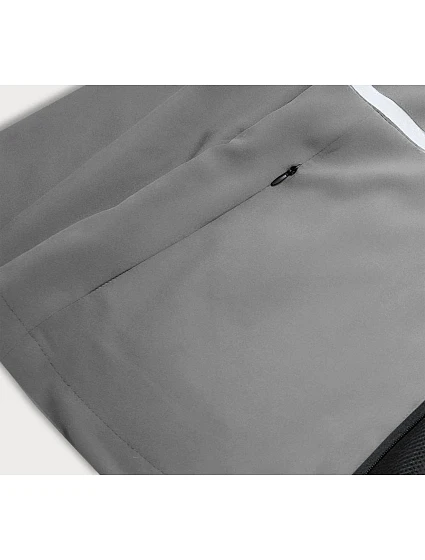 Tmavě šedá tenká mikina se zipem model 17388383 - J.STYLE