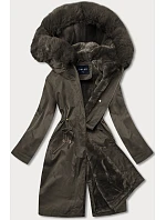 Dámska zimná bunda Teddy khaki (b537-11) Dámska zimná bunda Teddy khaki (b537-11)
