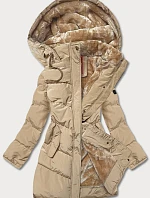 Dámska prešívaná zimná bunda sand (2m-963)