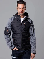 Pánska čierno-grafitová športová bunda (8M906-392)